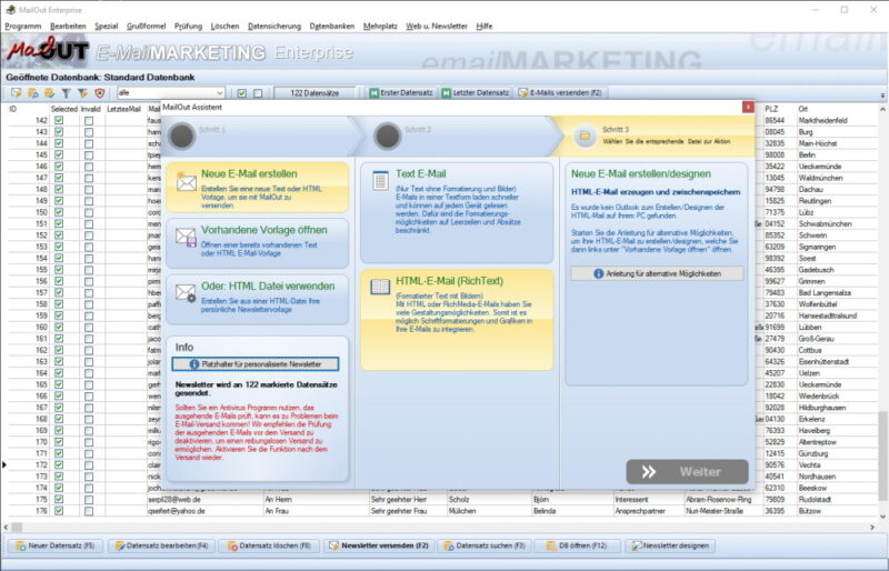 Serienmail Software